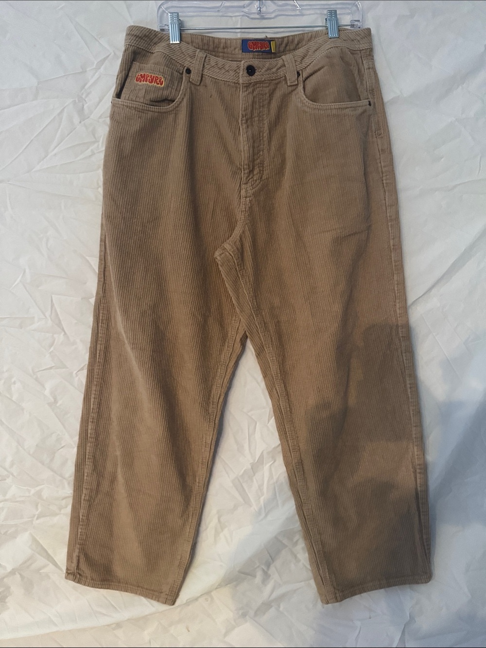 Empyre 90’s Y2K Skater Tan Corduroy Men's Pants